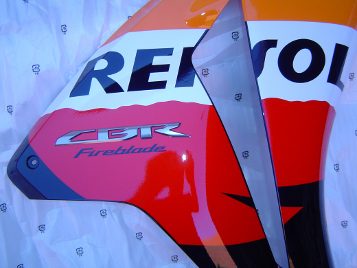 Verkleidung Mitte re. CBR1000RR /09 REPSOL,64300MFLG20ZB