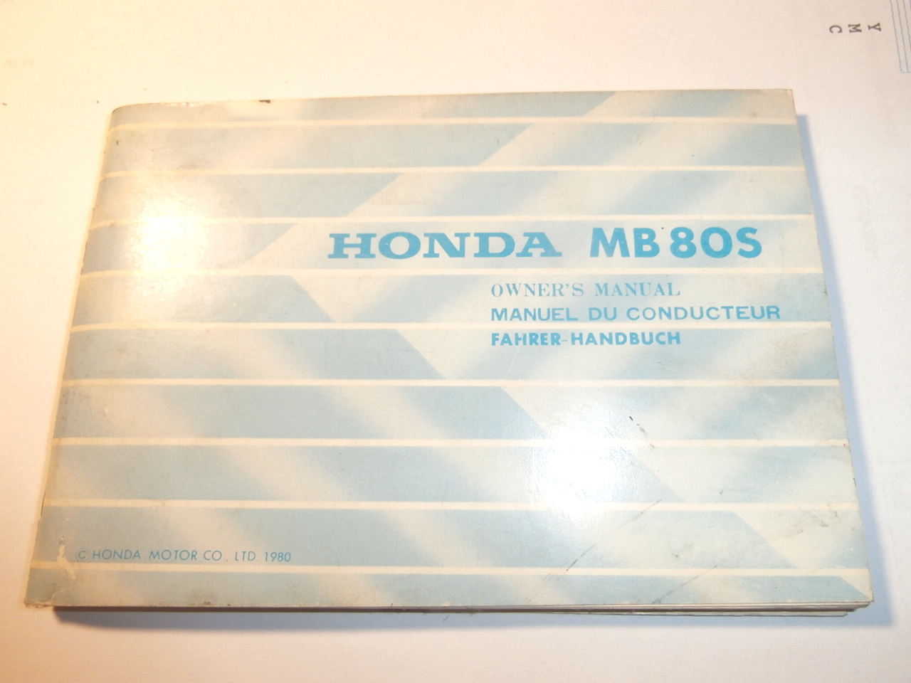 MB80 Fahrerhandbuch engl.,franz., deutsch,3718301