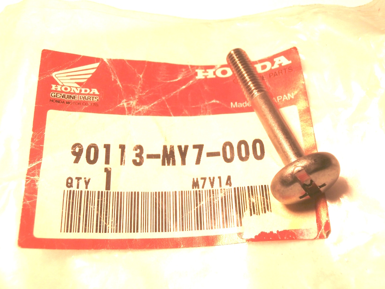 VFR750F / RC36 Schraube Sitzverkleidung,90113MY7000