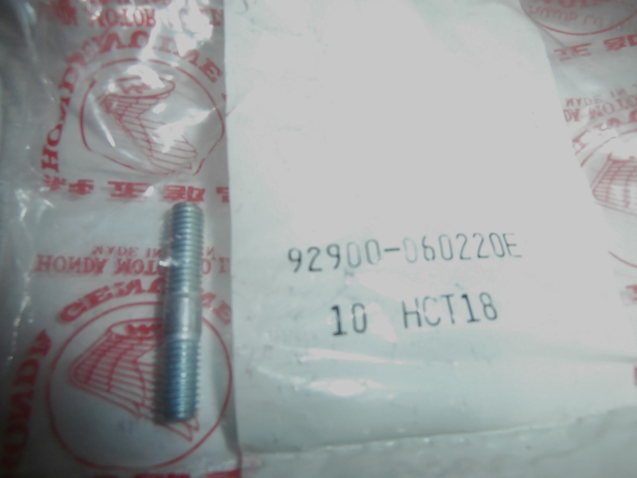Stehbolzen 6 x 22, CA,CB,CBR,CM,FJS,SLR,CBF,XR,92900060220E