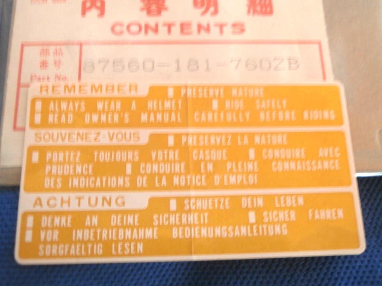 VORSICHT LABEL weiß klarsicht,87560181760ZB