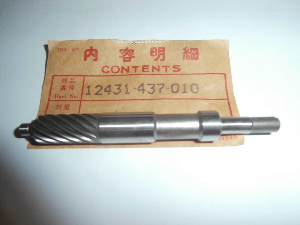 XL125S / XL185S Drehzahlmesserantrieb,12431437010