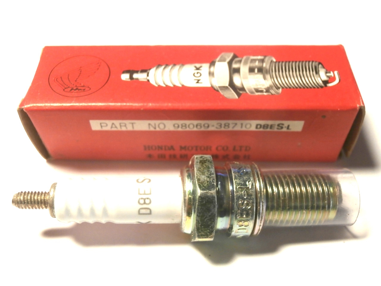NGK D8ES-L Zündkerze ORIGINAL HONDA / NGK, 9806938710 für diverse Modelle