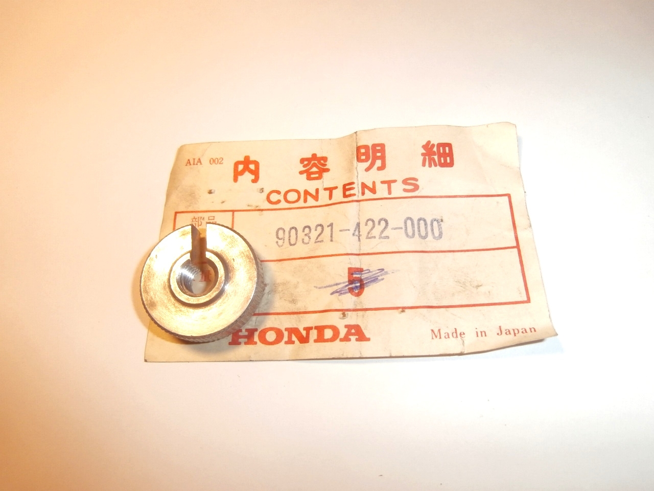 Fixiermutter Kupplungszug oben, CB,CBX,90321422000