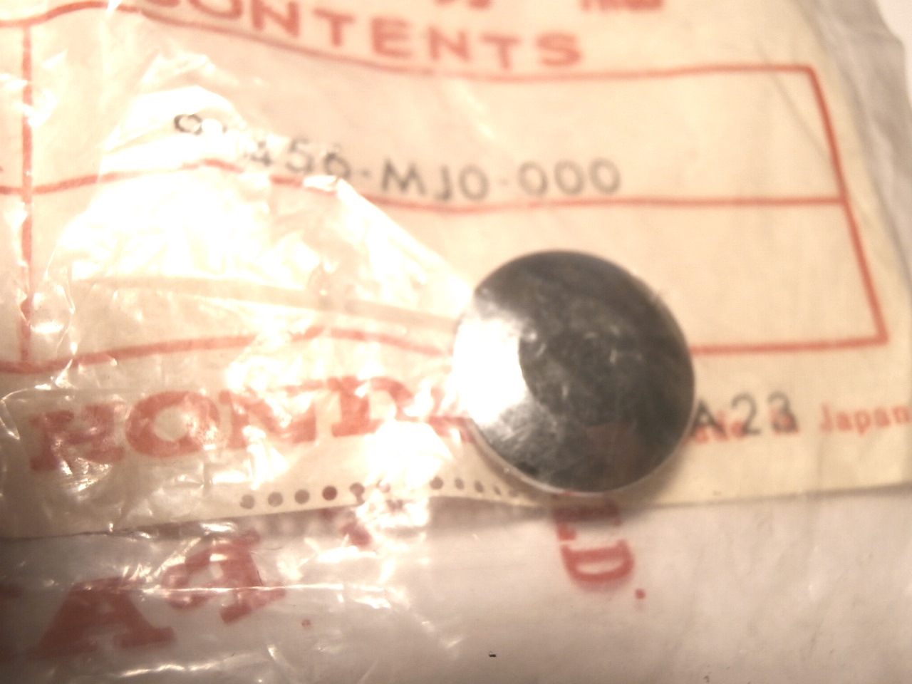 Chromblende Lenkerschraube CBX,CMX,VF,VT,XBR,91456MJ0000