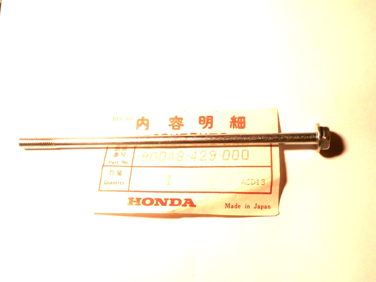 Bundschraube 6 x 140, Scooter Gehäuse, XL,TRX,ATC Zylinderkopf,90048429000