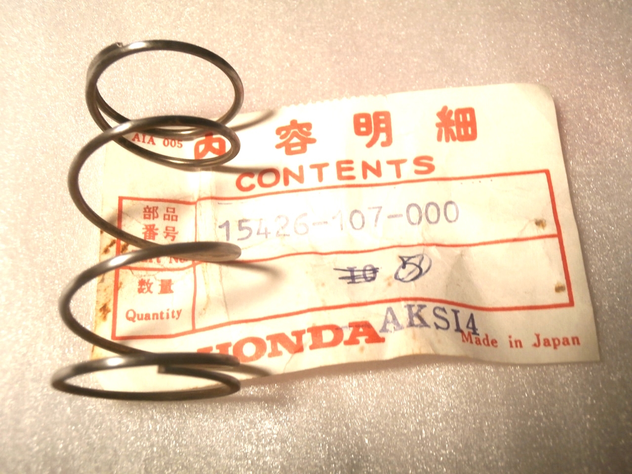 Feder Ölfilter CB,CH,CG,CLR,TL,NX,XL,15426107000