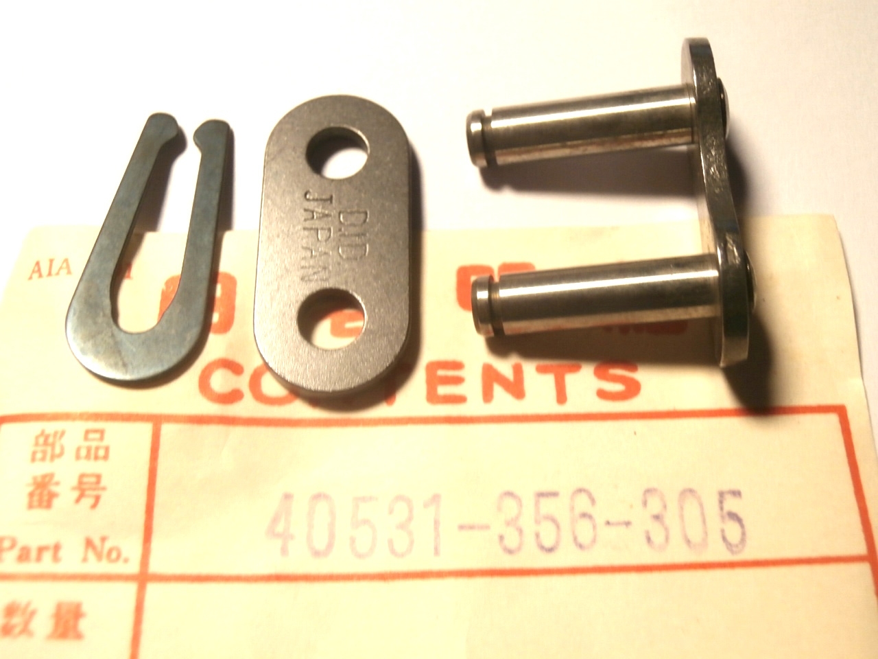 Kettenschloß ( Clipschloß ) für HONDA / DID Kette 530S ( kein O-Ring ) CB,CJ,XL,40531356305