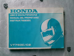 Fahrerhandbuch, VT750C / C2